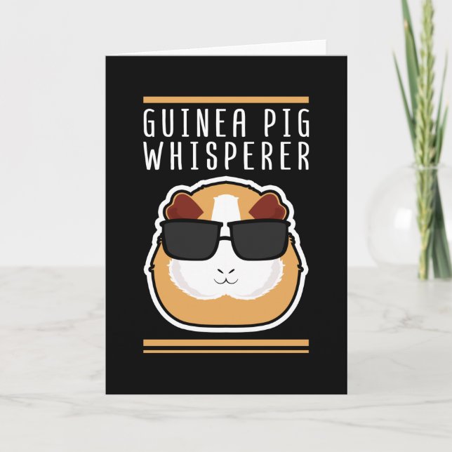 Carte Whisperer de porc de Guinée | Guinée Piggy Cadeau (Devant)