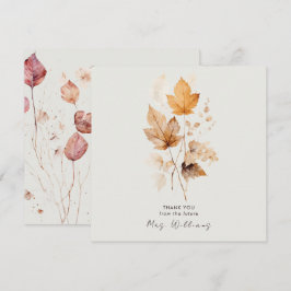 Carte Whispers of Fall Fête des mariées Cream Merci