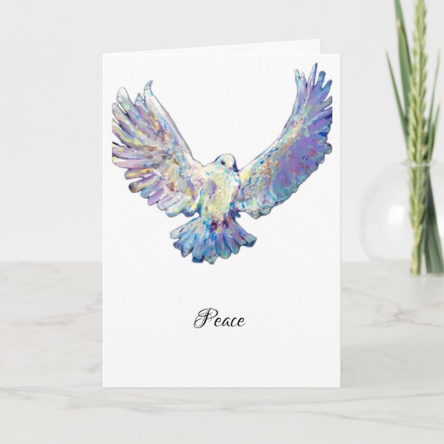 Carte White Dove Peace Maureen Girard (Devant)