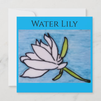 Carte White Lily Flat Card