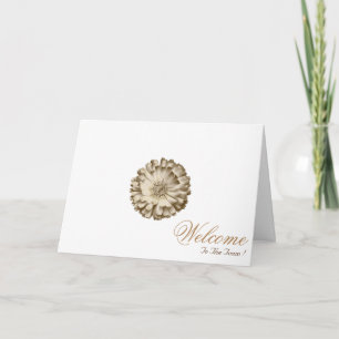 Carte White Minimal Mandala Art Welcome Wishing
