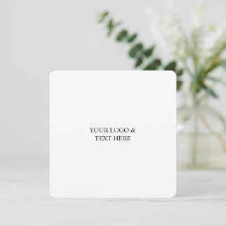 Carte White Personalized – Your Logo & Text Here