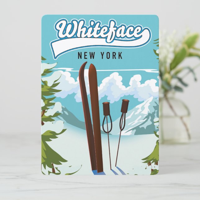 Carte Whiteface New York pour skier (Debout devant)