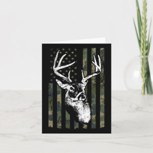 Carte Whitetail Buck Deer Hunting Usa Camouflage America