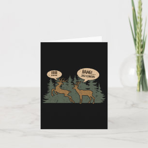 Carte Whitetail Buck Funny Deer Chasse Saison Byng Just