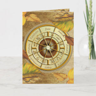 Carte Wiccan Wheel of the Year Greetings