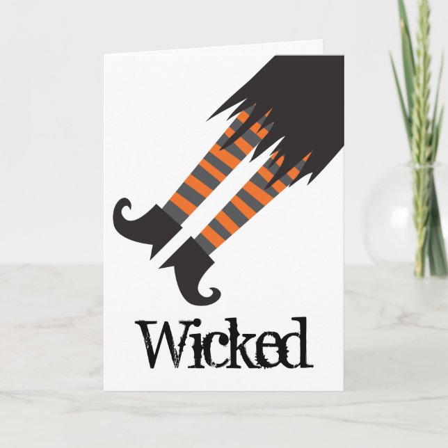 Carte Wicked Witch Funny Halloween (Devant)