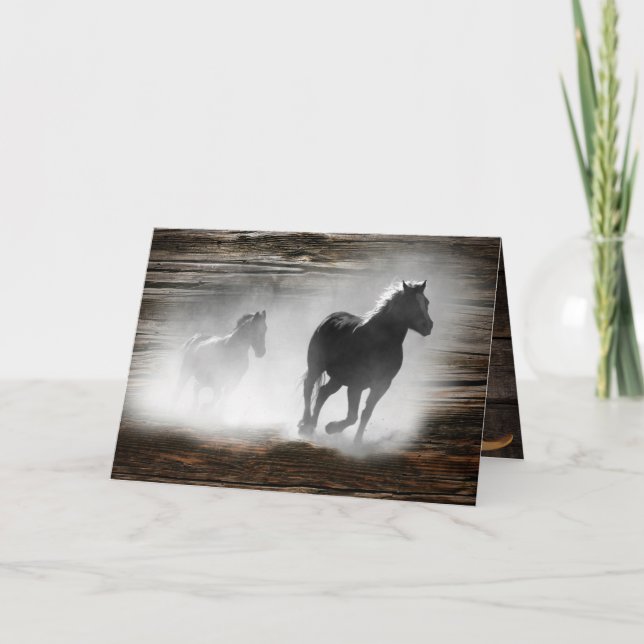 Carte Wild Horse Galloping (Devant)