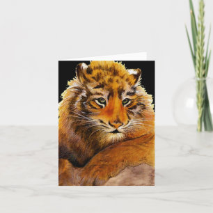 Carte Wild Tiger Cub Get Well Card