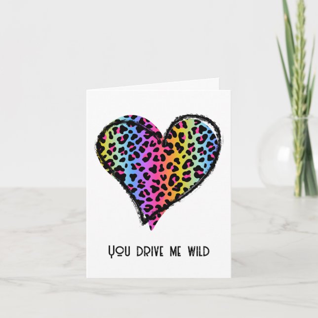 Carte Wild Valentine's Day, drôle carte de Saint V (Devant)