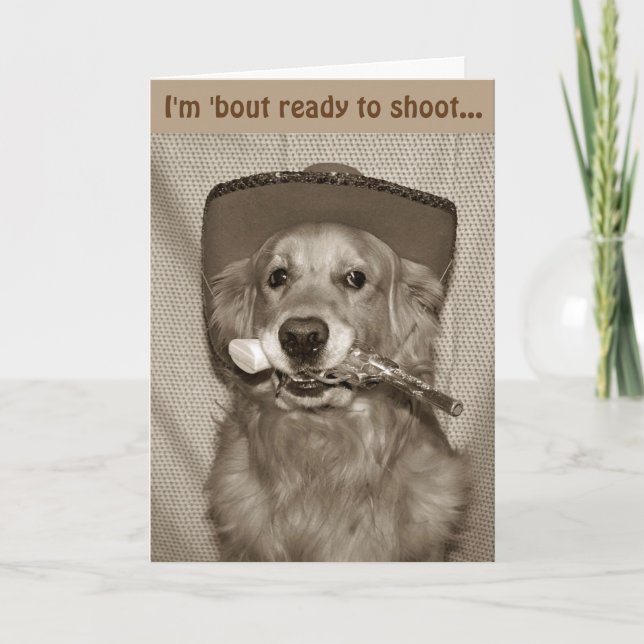 Carte Wild West Golden Cowboy (Devant)