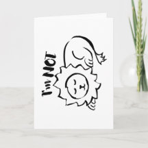 Wildly Punny — I’m Not Lion Minimalist Lion Art