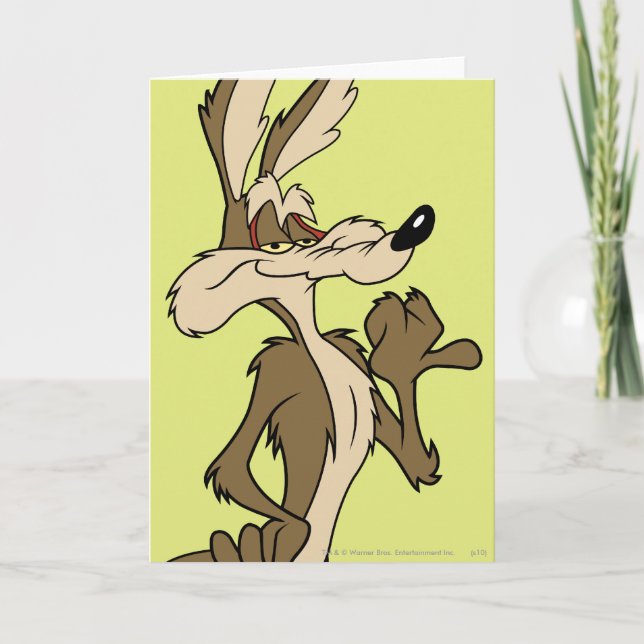 CARTE WILE E. COYOTE™ A L'AIR FIER (Devant)
