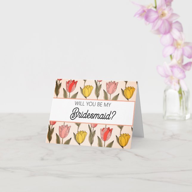 Carte Will you be my Bridesmaid proposal card (Orchidée)
