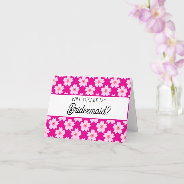 Carte Will you be my Bridesmaid proposal card (Orchidée)