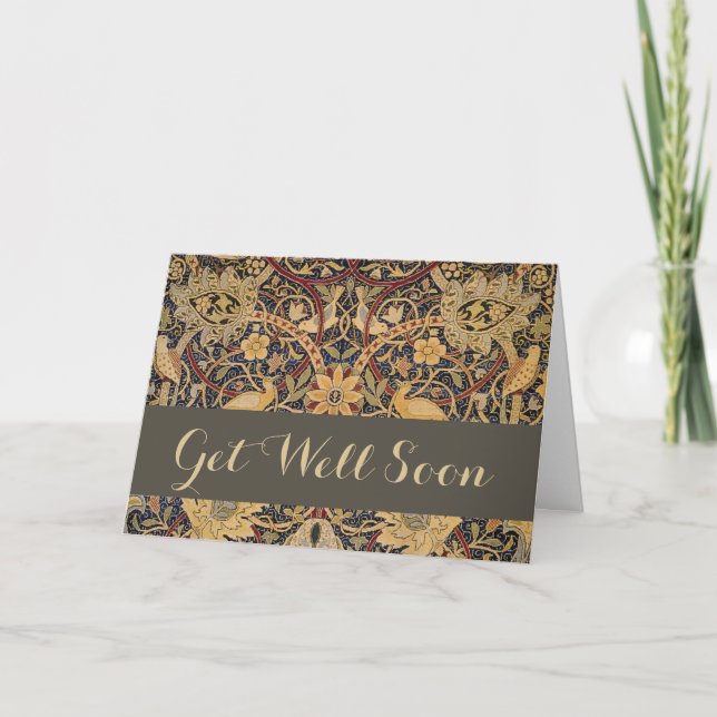 Carte William Morris Bullerswood Tapisserie Faux (Devant)