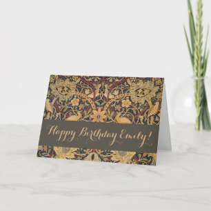 Carte William Morris Bullerswood Tapisserie Faux