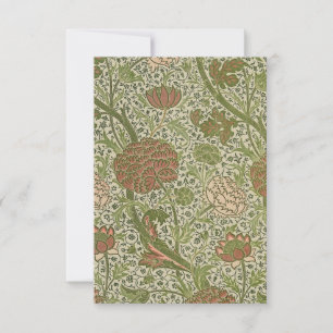 Carte William Morris Cray Fleur de Sage Floral Botanique