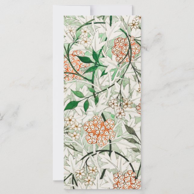 Carte William Morris Jasmine Garden Flower Classic (Devant)