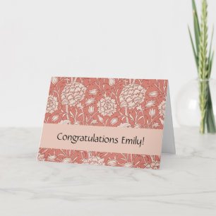 Carte William Morris Wild Tulip Classique Conception Vic