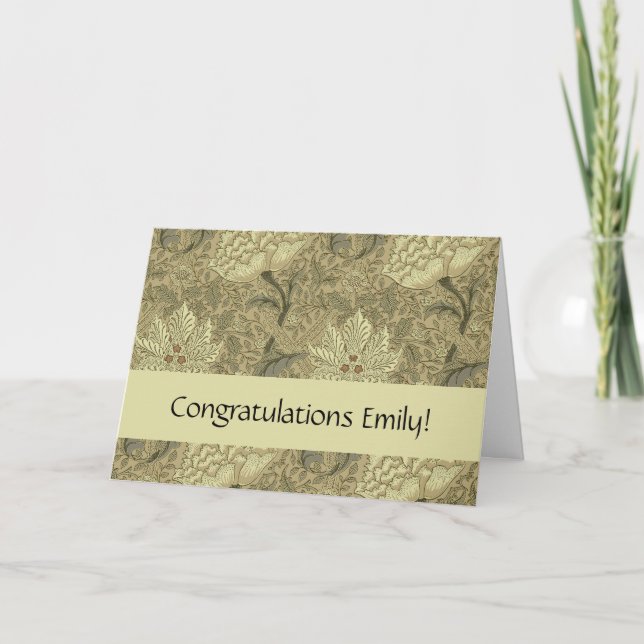 Carte William Morris Windrush Motif de fond d'écran (Devant)