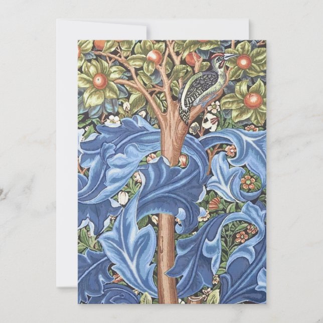 Carte William Morris Woodpecker Tapestry (Devant)