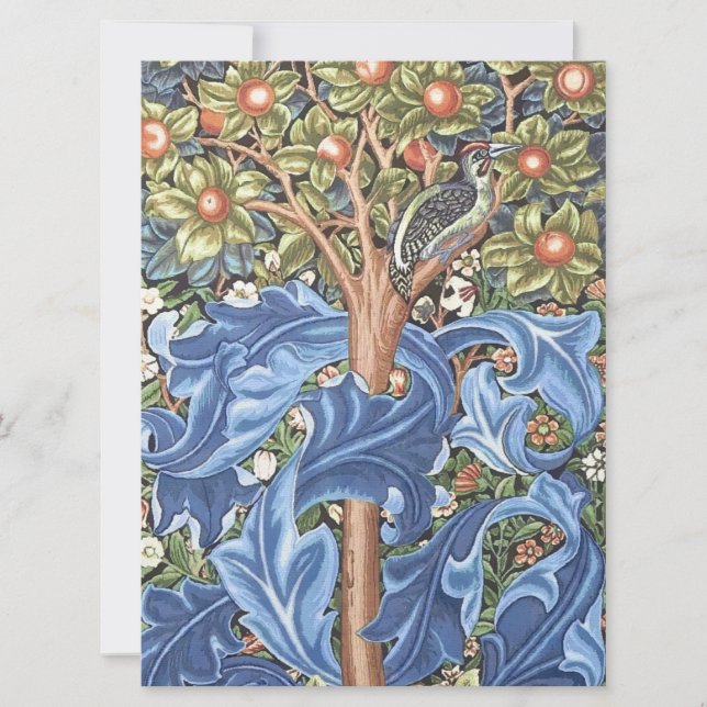 Carte William Morris Woodpecker Tapestry (Devant)