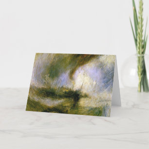 Carte william turner - tempête de neige