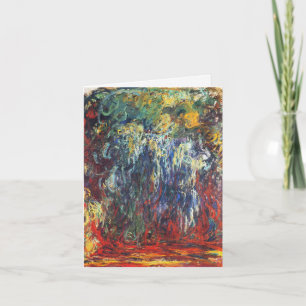 Carte Willow pleuvoir à Giverny (par Claude Monet)