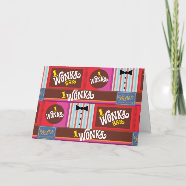 Carte Willy Wonka Motif (Devant)