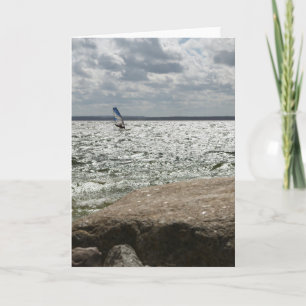Carte Windsurfing - greeting card