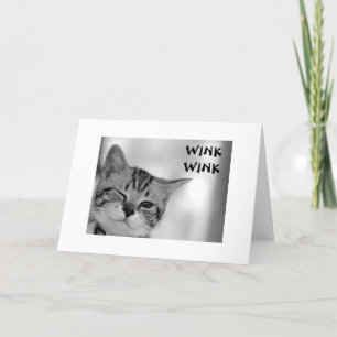 CARTE WINK WINK - CUISINE ENVOYANT DES VOLS POUR L'ANNIV