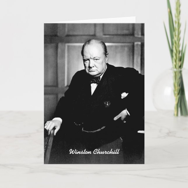 Carte Winston Churchill (Devant)