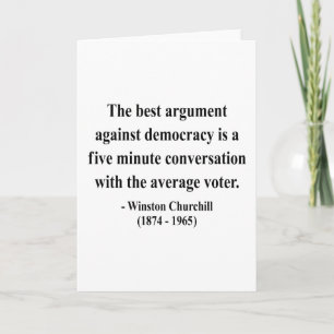 Carte Winston Churchill Quote 10a