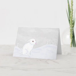 Carte Winter Bunny Folded Card