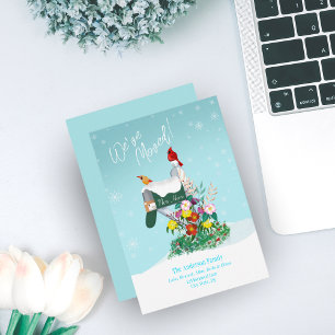 Carte Winter Mailbox With Cardinals We've Moved! 