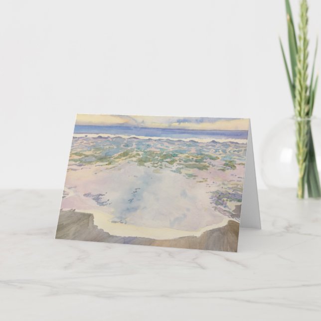 Carte Winter White watercolor by robin purcell (Devant)