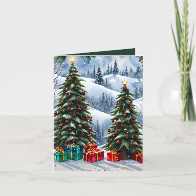 Carte Winter Wonderland Photo & Craft Christmas Card (Devant)