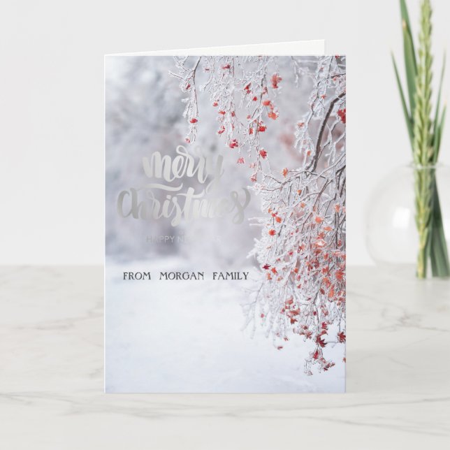Carte Winter Wonderland Snow Holiday (Devant)
