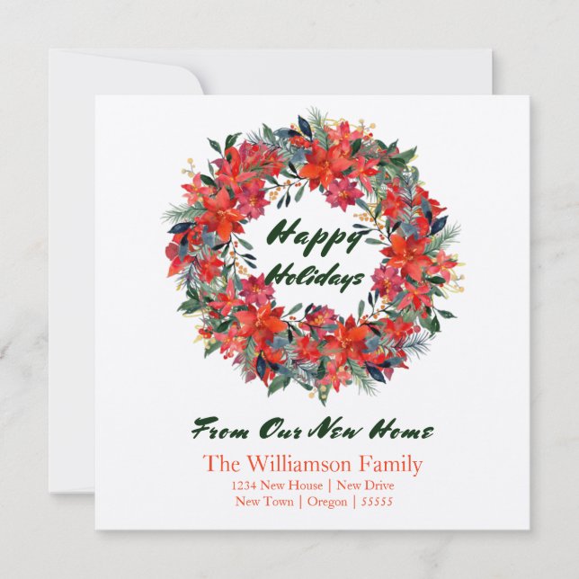 Carte Wirons D'Aquarelle Papier Kraft De Notre Nouvelle  (Devant)