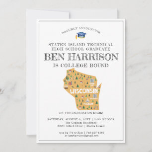 Carte Wisconsin   College Bound Graduation Party