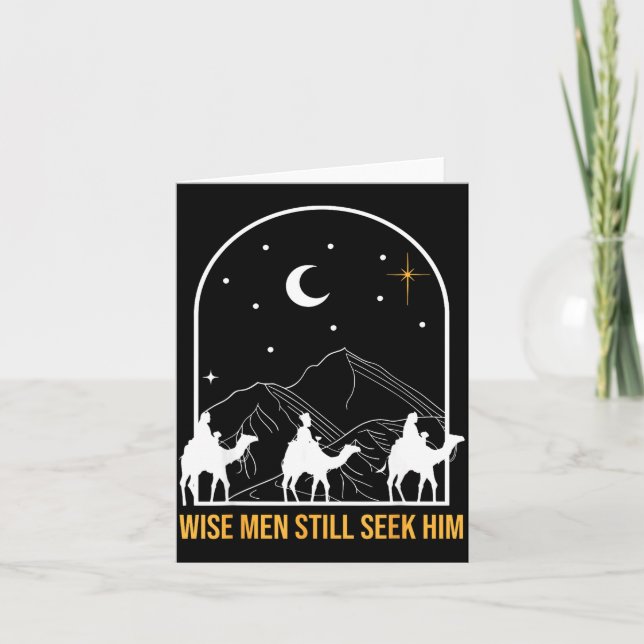 Carte Wise Men Still Seek Him Nativity Scene Christian C (Devant)