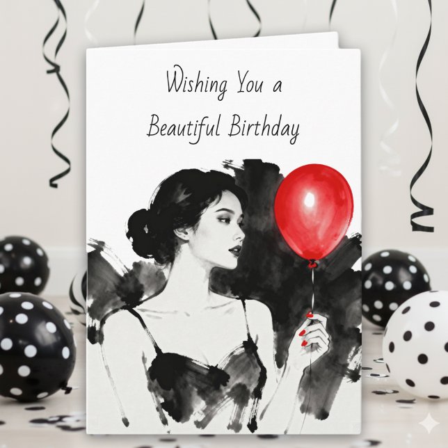 Carte Wishing You a Beautiful Birthday Funny (Créateur téléchargé)