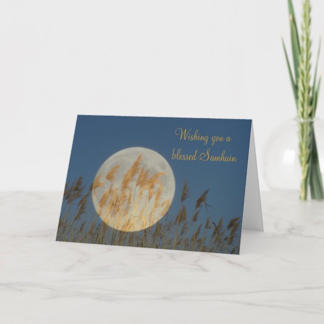 Carte Wishing you a blessed samhain (Devant)