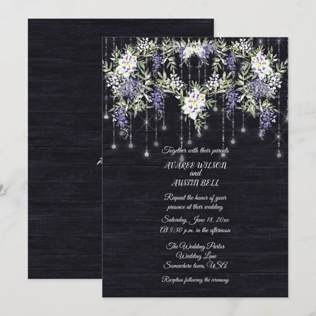 Carte Wisteria (Devant / Derrière)