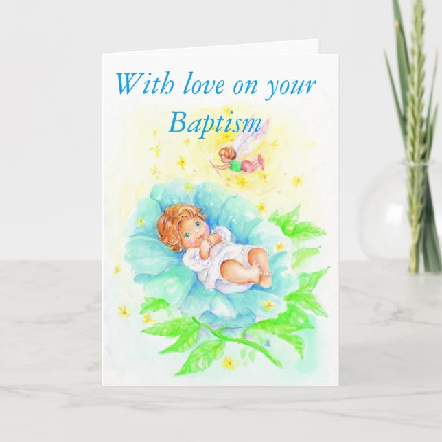 Carte With love on your Baptism (Devant)