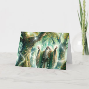 Carte Wizard Casts Protection Spell "Joyeux anniversaire