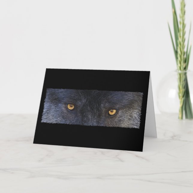 Carte WOLF EYES Wildlife Supporter Greeting-cards (Devant)
