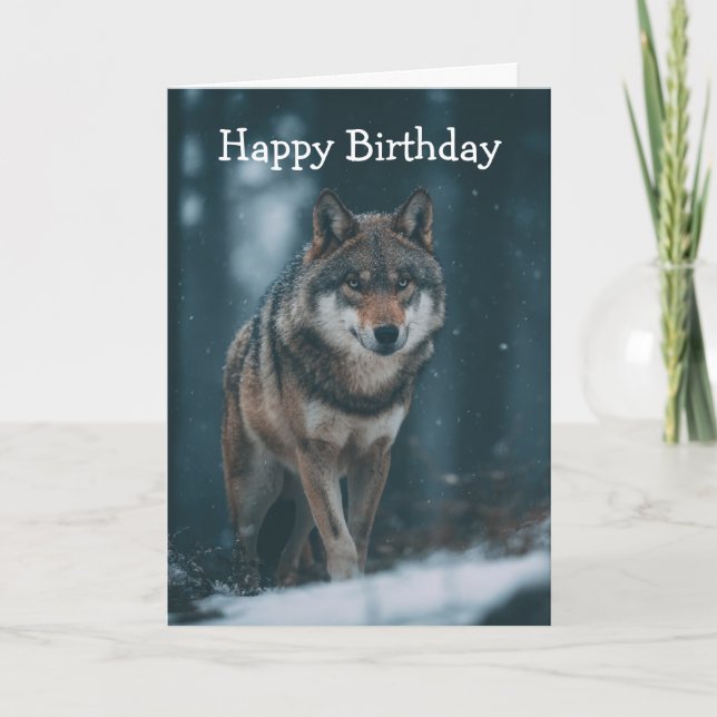 Carte Wolf in Winter (Devant)
