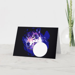 Carte Wolf & Moon